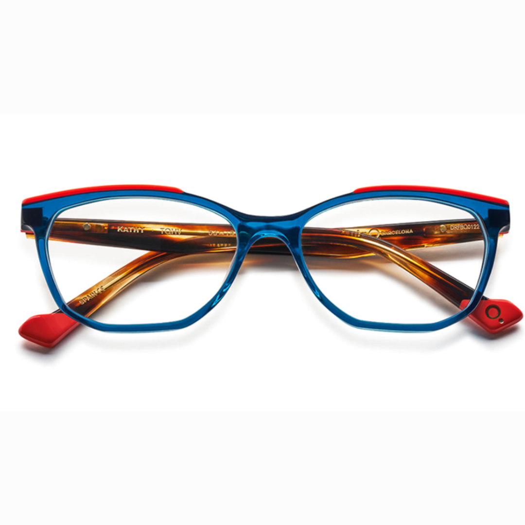 klasszikus, kissé szögletes kék havanna női etnia Barcelona szemüvegkeret